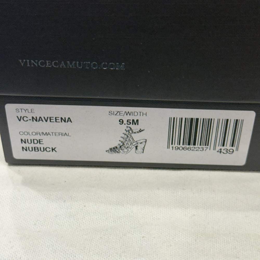 Vince Camuto VC-Naveena Women's Heels Color Nude Nubuck - Picture 11 of 12